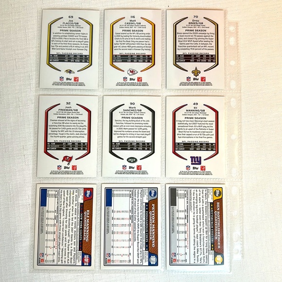 Quarterback Trading Cards Matt Cassel RIP - Picture 9 of 15